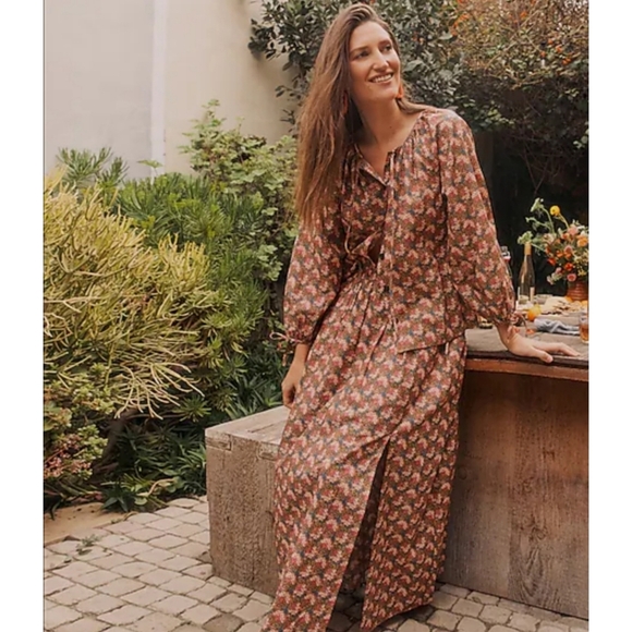 12. J.Crew Collection side-slit maxi skirt in Ratti® prism floral - Picture 1 of 9